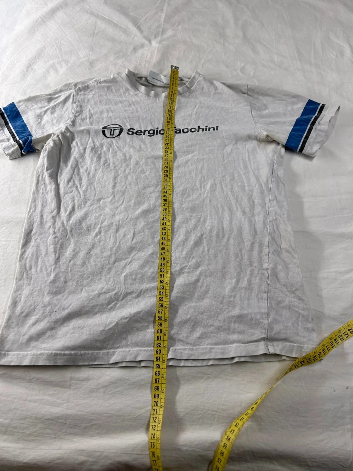 Camiseta branca com estampa Sergio Tacchini tamanho M – photo 8